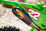 FMF 042403 Factory 4.1 Slip-On Exhaust Pipe Al Gray 2024-2026 Kawasaki 450 KX450