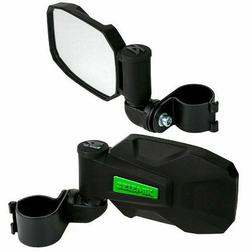 Kawasaki Teryx KRX1000 Side View Mirrors Seizmik Strike Green 2020-2025