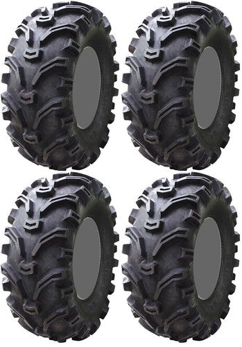 Four 4 Kenda Bearclaw ATV Tires Set 2 Front 23x7-10 & 2 Rear 23x10-10 K299