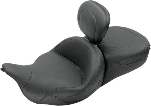 Mustang Super Touring Vintage Seat w/ Rest 79556 for 08-24 Harley Davidson FL