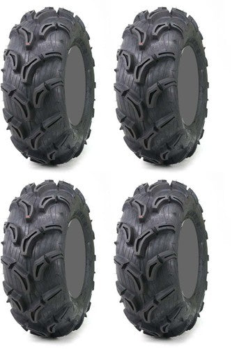 Four 4 Maxxis Zilla ATV Tires Set 2 Front 27x9-12 & 2 Rear 27x11-12