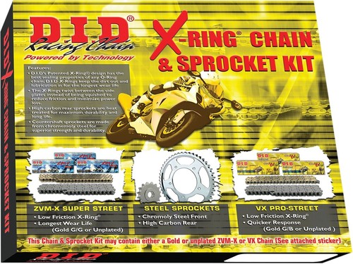 DID 525 VX Chain & Sprocket Kit 16/46 fits Honda CBR600 F4i 2001-2006 DKH-001
