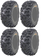 Four 4 Kenda Bearclaw HTR ATV Tires Set 2 Front 27x9-12 & 2 Rear 27x11-12 K587