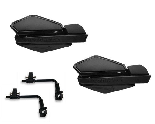 Powermadd Star Series Hand Guards Tri Mount Black Sportsman Scrambler Hawkeye