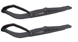 Pair of Black C&A Pro Razor [RZ] 6" Snowmobile Skis W/Black C&A Loops