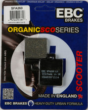 EBC 1 Pair Premium SFA Organic OE Replacement Brake Pads MPN SFA260