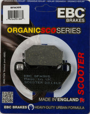 EBC 1 Pair Premium SFA Organic OE Replacement Brake Pads MPN SFA305