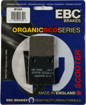 EBC 1 Pair Premium SFA Organic OE Replacement Brake Pads MPN SFA54