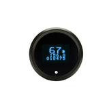 Speed/Tach Combo, 2-1/16", black, blue