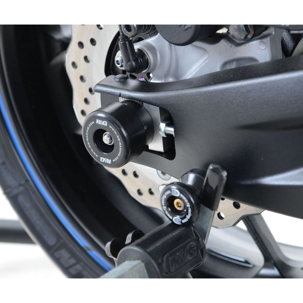 R&G Racing Black Swingarm Protectors For 2016-2020 Yamaha MT-07 Tracer 700 FJ-07