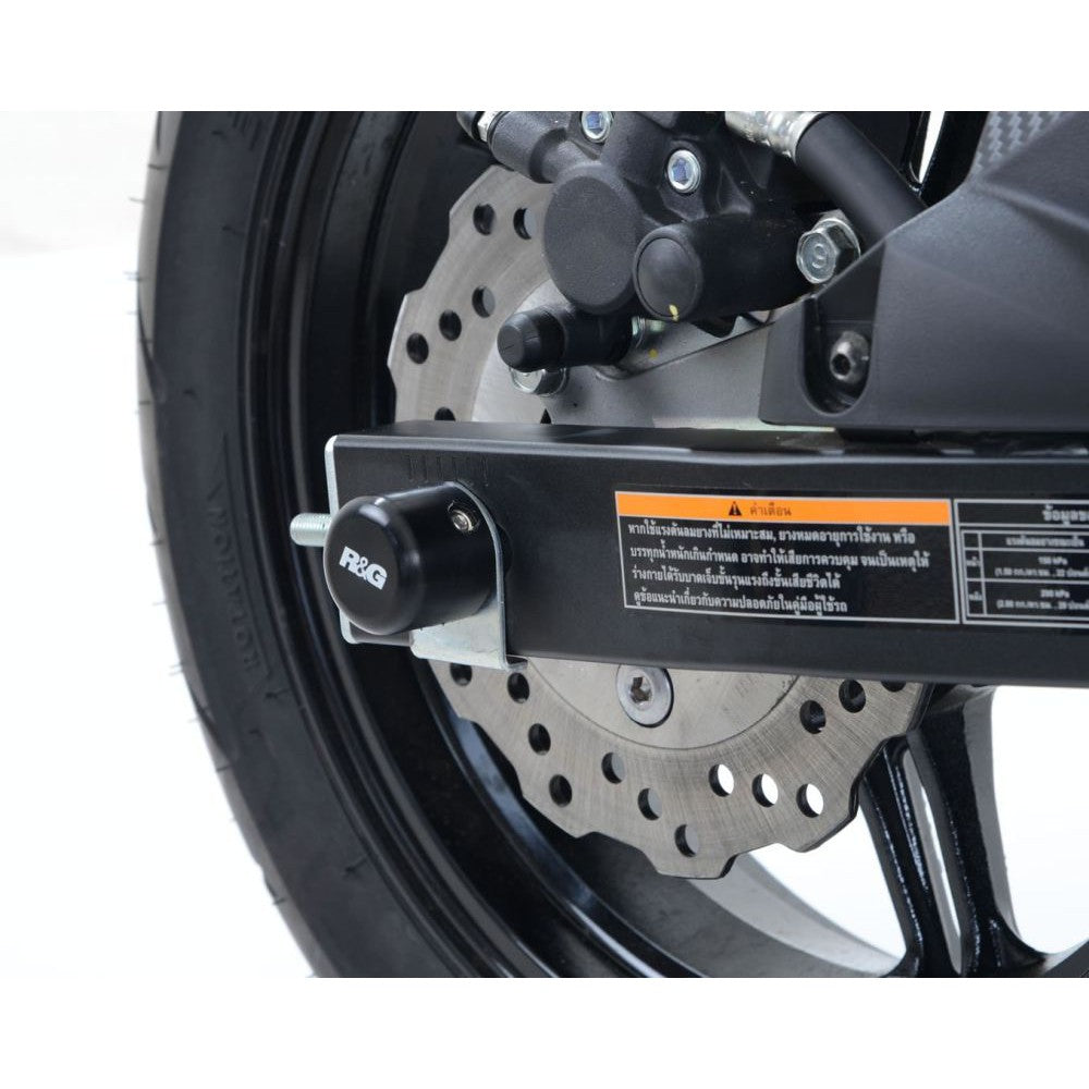 R&G Racing Black Swingarm Protectors For 2016-2018 Kawasaki Z125