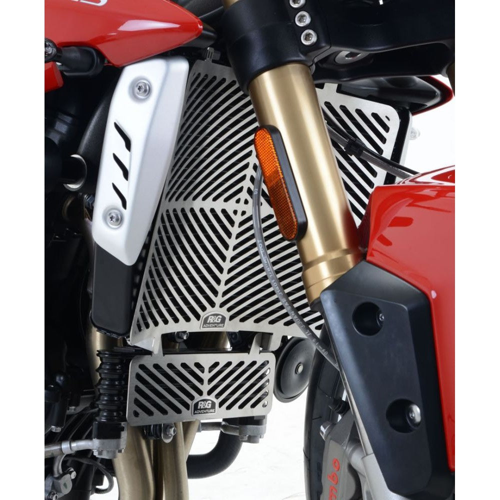 R&G Racing Stainless Steel Radiator Guard For 2017-2018 Triumph Speed Triple R