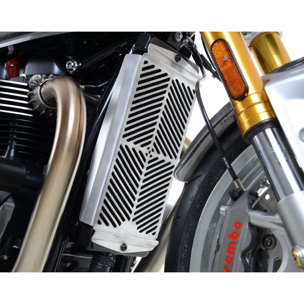 R&G Racing Stainless Steel Radiator Guard For 2016-2024 Triumph Bonneville T120