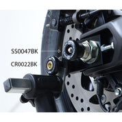 R&G Racing Black Spindle Sliders For 2017-2024 Yamaha TMAX 530