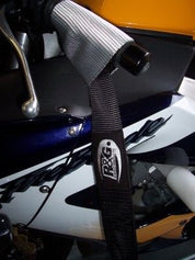 R&G Racing Black Premium Handlebar Top Straps For 2013-2018 Aprilia Caponord 1200