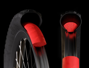 Technomousse Tubeless Anti-Puncture Protection Fitting Red Poison EVO For 700C Wheels