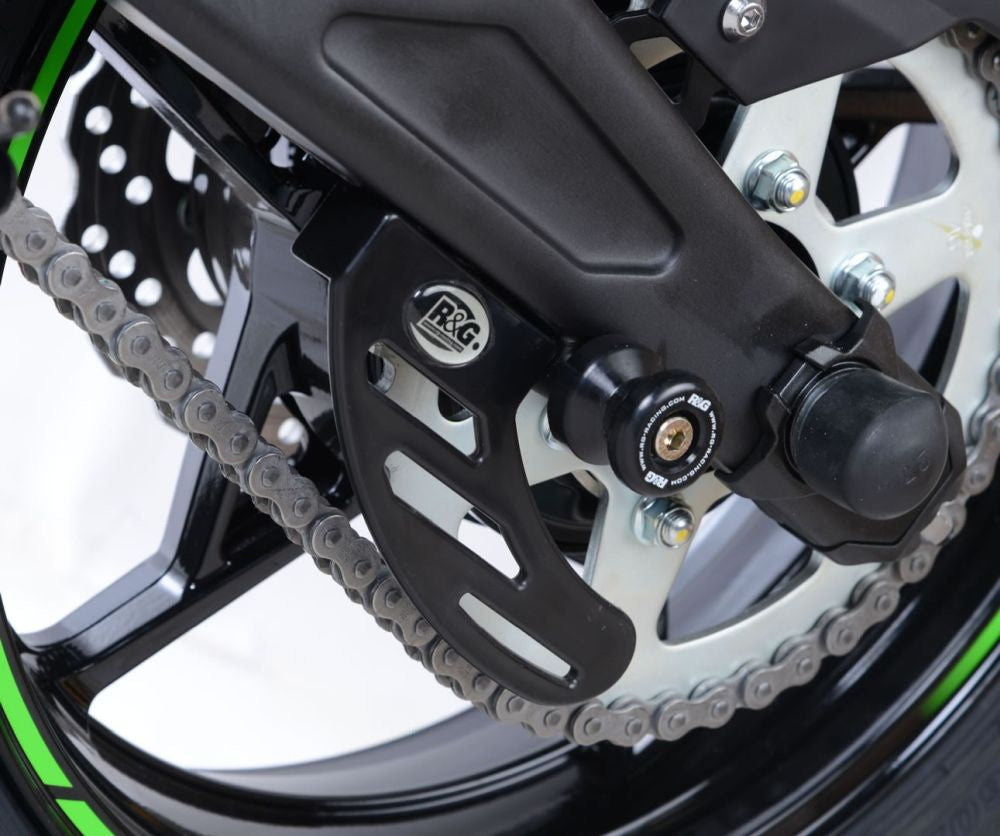 R&G Racing Black Toe Chain Guards - Road Racing Toe Guard For 2008-2013 Aprilia Mana 850