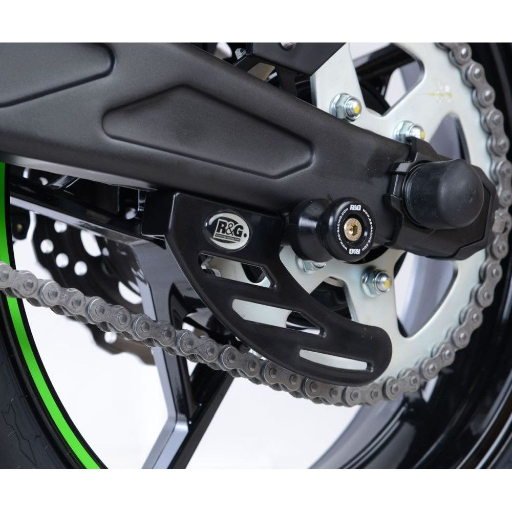 R&G Racing Black Toe Chain Guards - Road Racing Toe Guard For 2008-2013 Aprilia Mana 850