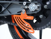 R&G Racing Orange Toe Chain Guards For 2021-2023 Husqvarna 125 Svartpilen