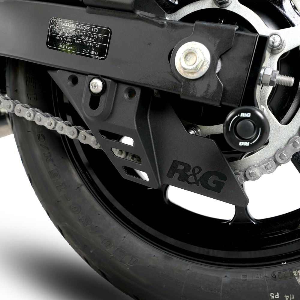 R&G Racing Black Chain & Sprocket Guard For 2024-2025 Kawasaki Eliminator 500