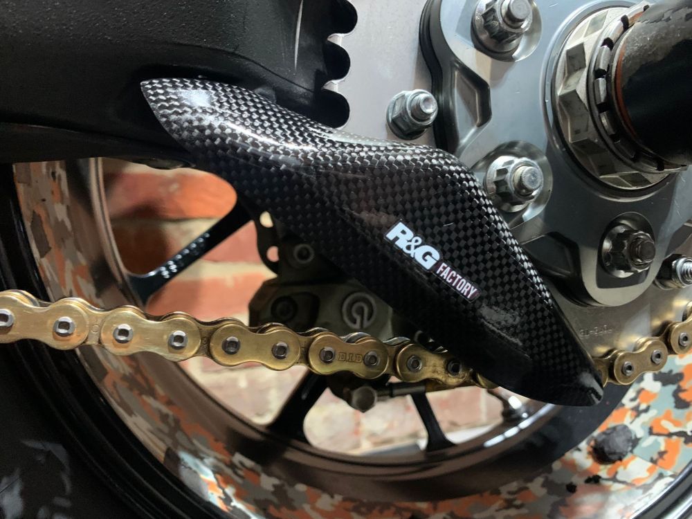 R&G Racing Carbon Fibre Chain Guards For 2012-2015 Ducati 1199 Panigale