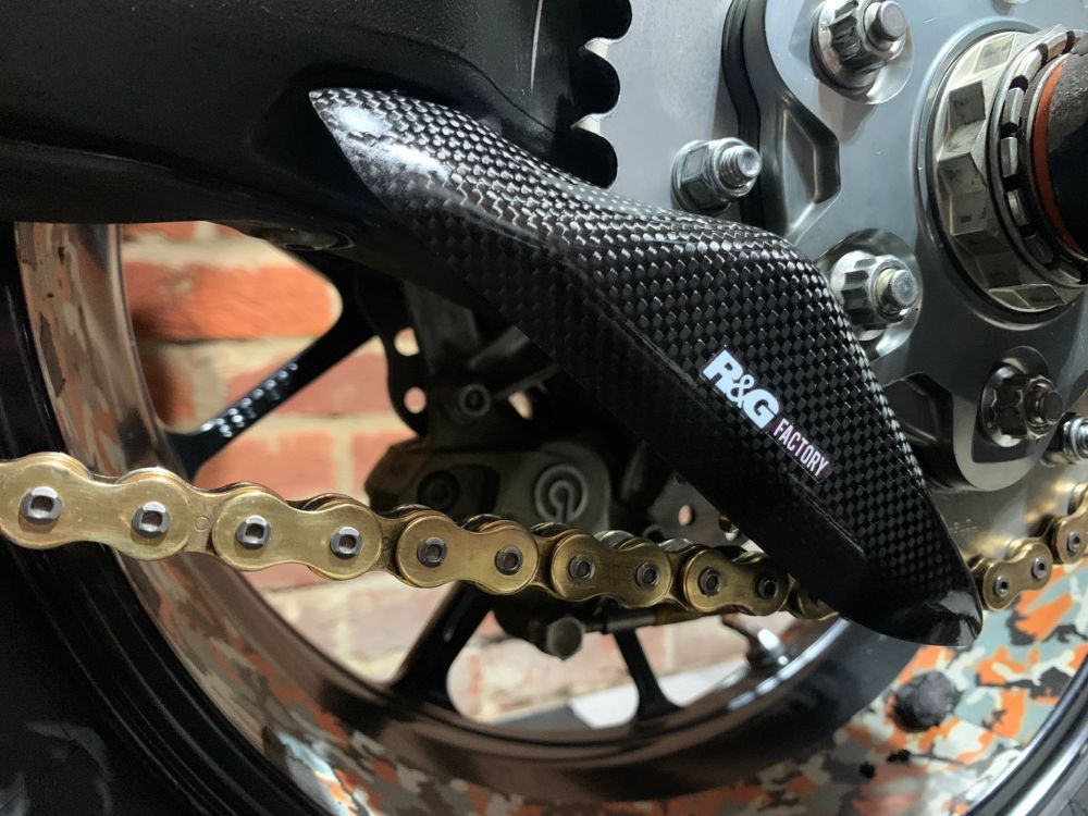 R&G Racing Carbon Fibre Chain Guards For 2012-2015 Ducati 1199 Panigale