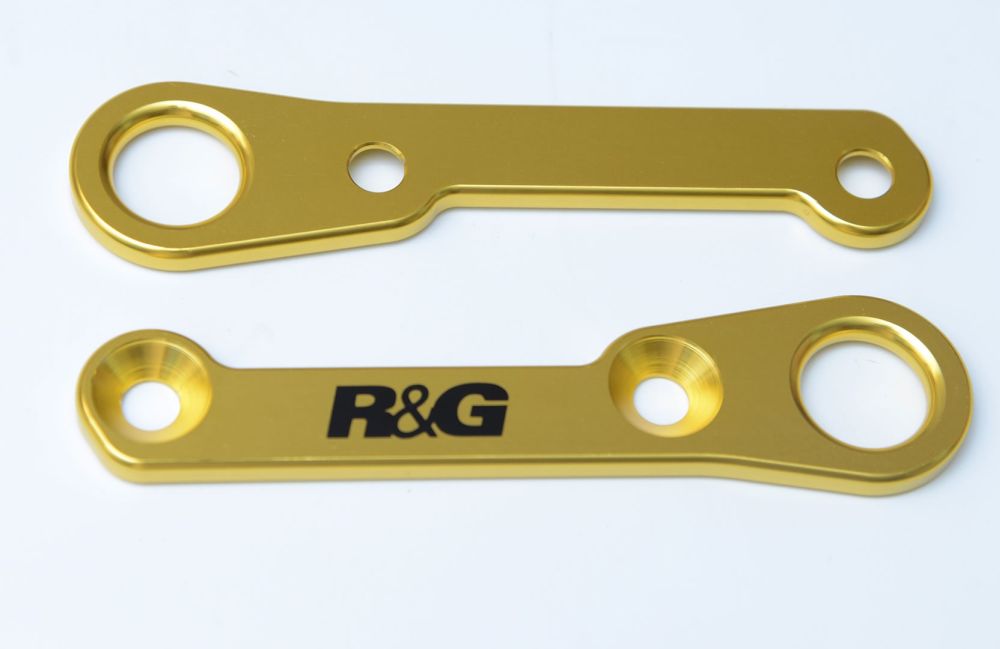 R&G Racing Black Tie-Down Hook Pair For 2015-2024 Yamaha YZF R3