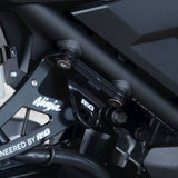 Par de ganchos de amarre negros R&G Racing para Kawasaki Ninja 250 (2018-2020)