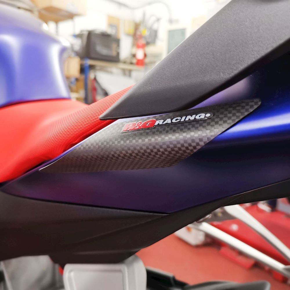 R&G Racing Carbon Fibre Tail Sliders For 2021-2024 Aprilia RS660