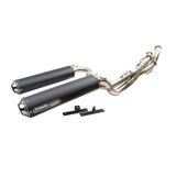 Trinity Racing Stage 5 Dual Full System Exhaust Black Muffler For Polaris Scrambler XP 1000 EPS 2014-2019