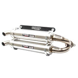 Silenciador de acero inoxidable Trinity Racing Stage 5 con doble escape deslizante TR-4152S-SS