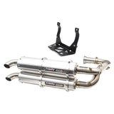 Silenciador cepillado de sistema de escape completo doble Trinity Racing Stage 5 TR-4161D