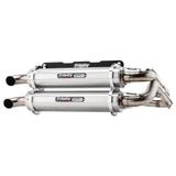 Trinity Racing Stage 5 Dual Full System Exhaust Brushed Muffler For Polaris RZR RS1 EPS 2018-2022