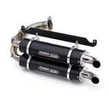 Trinity Racing Stage 5 Dual Slip On Exhaust Black Muffler TR-4169S-BK