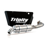 Escape completo Trinity Racing Stage 5 Stinger de acero inoxidable con silenciador simple de núcleo grande