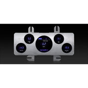 Dakota Digital 1940 Ford Series III Chrome Gauge Kit with Teal/Blue Display VFD3-40F-C-Z