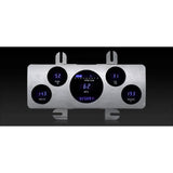 Kit de indicadores cromados Dakota Digital para Ford Serie III 1940 con pantalla verde azulado/azul VFD3-40F-CZ