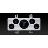 Dakota Digital 1940-1947 Ford Pickup Series III Chrome Panel Gauge Kit with Teal/Blue Display VFD3-40F-PU-C-Z