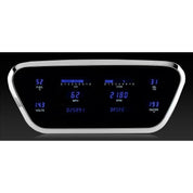 Dakota Digital 1953-1955 Ford F100 Series III With Aluminum Bezel Gauge Kit with Teal/Blue Display VFD3-53F-PU-A-Z