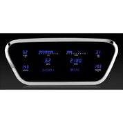 Dakota Digital 1953-1955 Ford F100 Series III With Aluminum Bezel Gauge Kit with Teal/Blue Display VFD3-53F-PU-A-Z