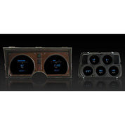 Dakota Digital 78-82 Corvette Dash Gauges with clock - Teal VFD3-78C-VET-T LS