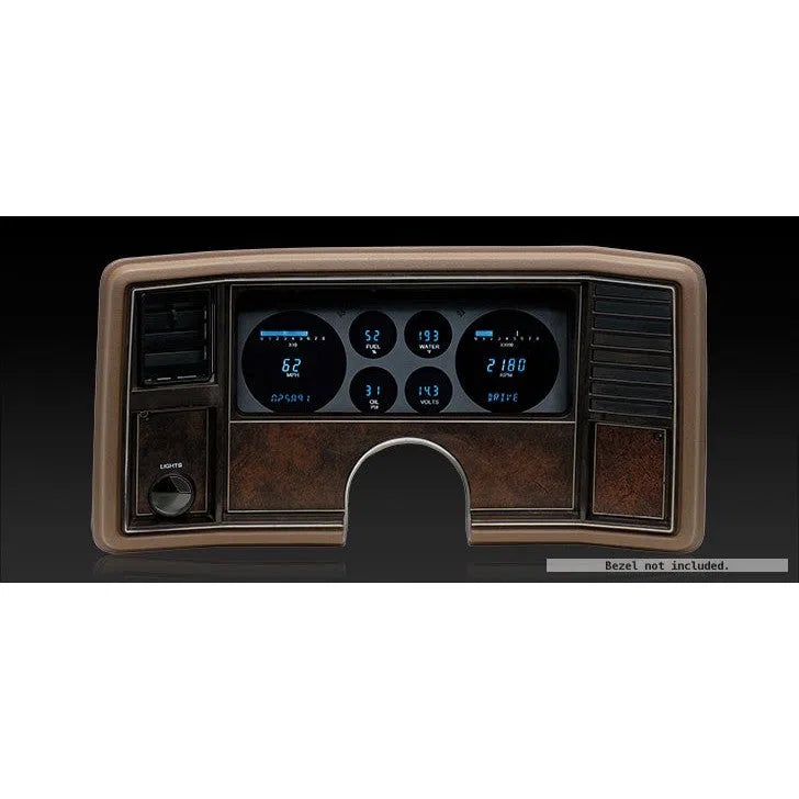 Dakota Digital 1981-1988 Chevrolet Monte Carlo/El Camino Series III Gauge Kit with Teal/Blue Display VFD3-81C-MC-Z