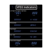 Dakota Digital 1964- 65 Chevy Chevelle/ El Camino Gauge Kit with Teal/Blue Display VFD3-64C-CVL-Z