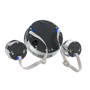 Dakota Digital Universal 3 Round Analog Gauge System Black Blue Kit VHX-1013