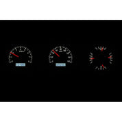 Dakota Digital 1962-1963 Ford Fairlane VHX Silver White Display Gauge Kit VHX-62F-FAR-S-W