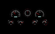 Dakota Digital 1967-1972 Chevrolet VHX Gauge Kit with Analog Clock VHX-67C-PA