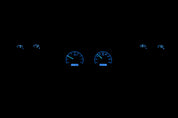Dakota Digital 1973-1977 Chevrolet Malibu/Monte Carlo/El Camino/GMC Sprint VHX Black Blue Display Gauge Kit VHX-73C-CVL-K-B