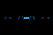 Dakota Digital 1973-1977 Chevrolet Malibu/Monte Carlo/El Camino/GMC Sprint VHX Black Blue Display Square Gauge Kit VHX-73C-MAL-K-B