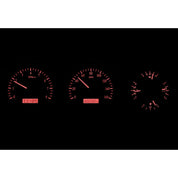 Dakota Digital 1981-1993 Dodge Full-size Truck/Ramchargers VHX Black Red Display Gauge Kit VHX-81D-PU-K-R