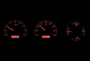 Dakota Digital 1981-1993 Dodge Full-size Truck/Ramchargers VHX Silver Red Display Gauge Kit VHX-81D-PU-S-R